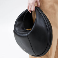 Songmont Large Luna Bag Handtasche, Onyx Schwarz, Leder, 40x7x35cm, modern, geräumig, neue Version