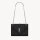 Saint Laurent Envelope Medium, womens shoulder bag, black leather, gold details, elegant design, without original packaging