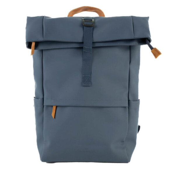 Alaskan Maker SITKA Backpack 16L, navy blue, durable canvas, leather details, laptop compartment, vintage style, unisex