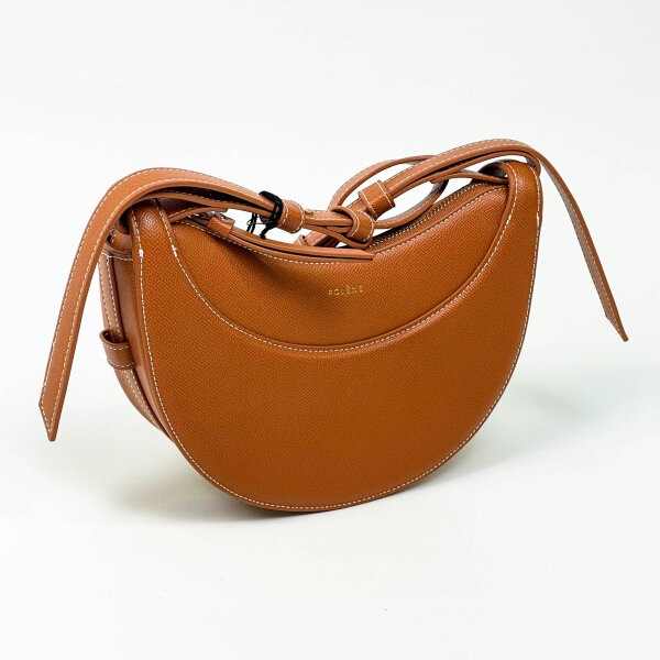 Polène Numéro Dix shoulder bag, Camel Edition, smooth leather, elegant design, without original packaging