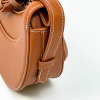 Polène Numéro Dix shoulder bag, Camel Edition, smooth leather, elegant design, without original packaging