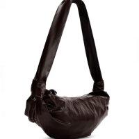 Lemaire Croissant Bag, medium size, shoulder bag, leather, crescent-shaped, magnetic closure, adjustable strap