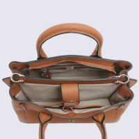 Etrier handbag, stirrup design, leather, camel, 18x31x16...