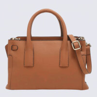 Etrier handbag, stirrup design, leather, camel, 18x31x16 cm, shoulder bag, elegant look