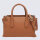 Etrier handbag, stirrup design, leather, camel, 18x31x16 cm, shoulder bag, elegant look