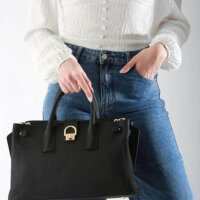 Etrier Stachel M stirrup, leather, black, size 36x18x25...