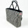 Bottega Veneta Arco medium-sized tote bag, denim, striped, navy/white/black, without original packaging, fashionable & spacious