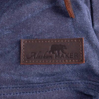 Alaskan Maker CARTER Backpack 17L, Navy Blue, Robust Daypack, Water-Repellent, 31x45x12cm