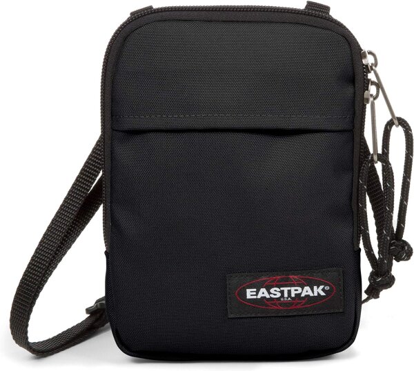 EASTPAK Buddy Umhängetasche EK0007240081, Unisex, kompakt, 18x18x13cm, Schwarz, verstellbarer Gurt, Reißverschlussfächer
