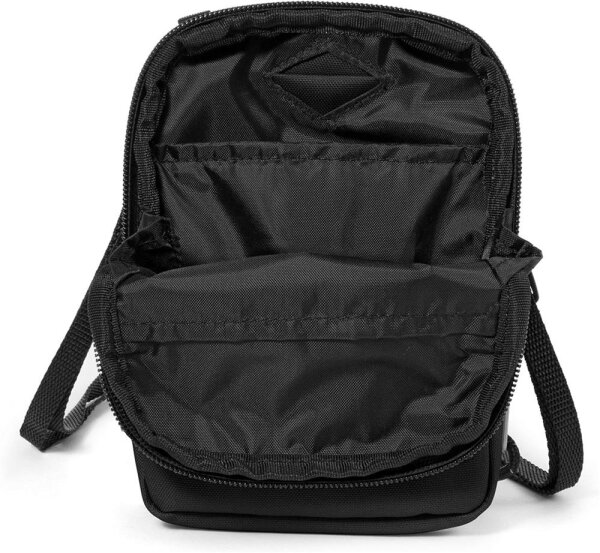 EASTPAK Buddy Umhängetasche EK0007240081, Unisex, kompakt, 18x18x13cm, Schwarz, verstellbarer Gurt, Reißverschlussfächer