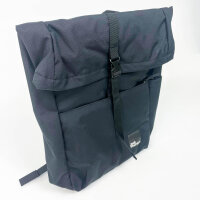 Jack Wolfskin Island Rucksack Unisex, A64015_6000_OS, Laptopfach, gepolstert, Brustgurt, Schwarz, komfortables Rückenteil