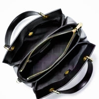 Michael Kors Susan Medium Shoulder Bag, Checkered Leather, Black, Elegant Tote, Spike Design, Spacious