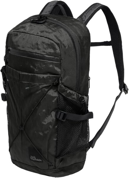 Jack Wolfskin Wandermood Pack 20, unisex hiking backpack, 20L, lightweight, robust, granite black, ideal for day hikes
