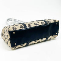 Guess BEYZA GIRLFRIEND TOTE Damen Handtasche, schwarz, Logo-Print, Polyester/Baumwolle, geräumig, modisch
