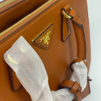 Prada Galleria handbag, leather orange, 28x20x12 cm, elegant classic, without original packaging, stylish & spacious