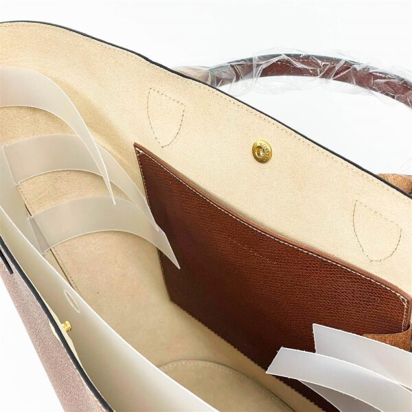 Longchamp Épure XL Shopper, Leder, Braun, geprägtes Logo, geräumig, elegante Einkaufstasche