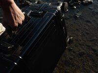 GMT Zero 20" Aluminum Carry-on Suitcase, Black,...