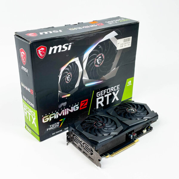 MSI GeForce RTX 2060 GAMING Z 6G, used 6GB GDDR6 graphics card, powerful, quiet, VR-ready