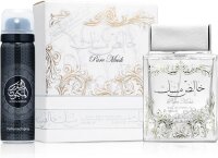 Lattafa Pure Musk EdP 100ml, Unisex Parfum, sanfter Moschusduft, langanhaltend, eleganter Flakon, ideal für Alltag und besondere Anlässe