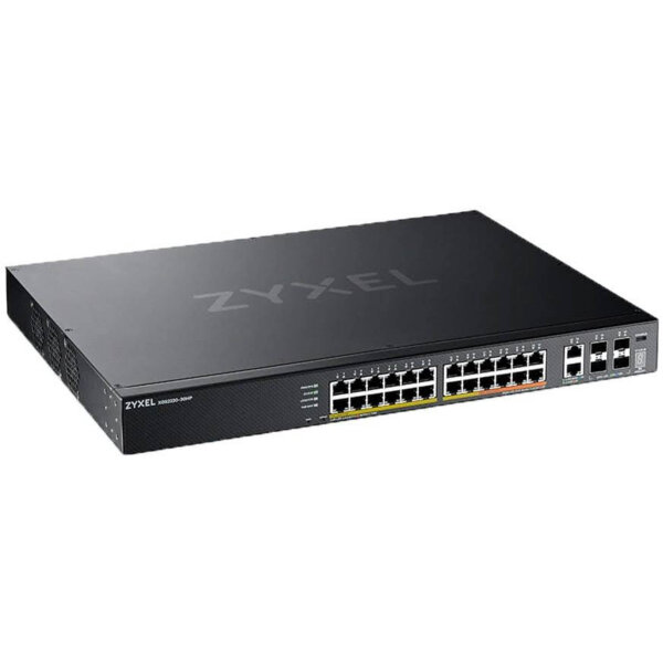 ZyXEL XGS2220-30HP Switch, 26x Gigabit RJ-45, 4x SFP+, Managed, 400W PoE++, Stackfähig