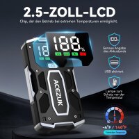 ACEZUK Jump Starter Power Bank 6000A, Car Jump Starter for 7.0L Petrol/5.5L Diesel, LED Light, Display, Portable