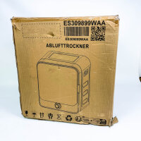 Merax Wäschetrockner 3kg, Edelstahl, 5 Programme, 830W, Überhitzungsschutz, Wandmontage, kompakt, Abgastrockner, Energieklasse G