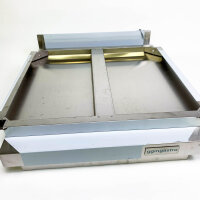 GGM Gastro Arbeitstisch Edelstahl 600x700mm, Grundboden, Aufkantung, ohne Schrauben/Unterlegscheiben, PREMIUM