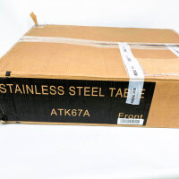 GGM Gastro Arbeitstisch Edelstahl 600x700mm, Grundboden, Aufkantung, ohne Schrauben/Unterlegscheiben, PREMIUM