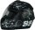 protectWEAR Motorradhelm XL, FS-801-99, Integralhelm, schwarz/grau, Belüftung, Komfortpolster, sportliches Design