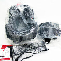 YAZOCO 3in1 Kombikinderwagen, Grau, Babywanne, Buggy, Fußsack, Moskitonetz, klappbar, Komplettset, vielseitig, komfortabel