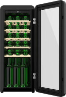 Cecotec Bolero GrandSommelier wine cooler, retro design, 24 bottles, quiet, LED, touch control, temperature control