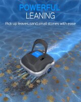 Cordless pool robot, battery-powered pool cleaner, dual...