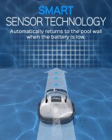 WYBOT Pool Robot Battery, Pool Cleaner, 100 Min Runtime, Auto-Parking, Strong Suction Power, 2 Water Inlets, for Above Ground/Inground Pools