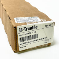 TRIMBLE Carbonstab zweiteilig 2m, 5/8″ Gewinde, mit Dosenlibelle, Catalyst Zubehör, leicht & robust, Vermessungszubehör