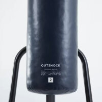 OUTSHOCK PB120 punching bag, 20 kg, 100-120 cm, dark blue, fabric filling, robust, ideal for boxing training