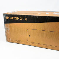 OUTSHOCK PB120 punching bag, 20 kg, 100-120 cm, dark blue, fabric filling, robust, ideal for boxing training