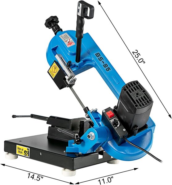 VEVOR BS-85 Bandsaw 1000W, metal/wood/fiberglass/plastic, precise cut, compact, versatile