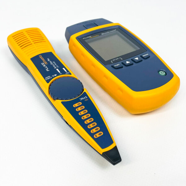 FLUKE networks MicroScanner2 + IntelliTone Pro, Kabeltester-Set, inkl. Verdrahtungstestadapter & Tasche, Netzwerkdiagnose