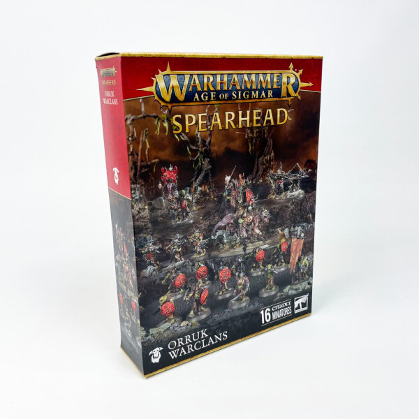 WARHAMMER Age of Sigmar 70-892, Tabletop-Set, Orruk-Kriegsclans Speerspitze, Miniaturen, Starterbox, Fantasy-Spiel