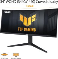 ASUS TUF Gaming VG34VQL3A 34" Curved Monitor, WQHD,...