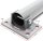 Wiltec parking post 705x75mm, foldable parking barrier, round steel bollard, robust, lockable