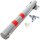 Wiltec parking post 705x75mm, foldable parking barrier, round steel bollard, robust, lockable