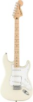 Fender Squier Affinity Stratocaster E-Gitarre, Olympic White, ohne OVP, Saite gerissen, kleine Macke