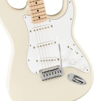 Fender Squier Affinity Stratocaster E-Gitarre, Olympic White, ohne OVP, Saite gerissen, kleine Macke