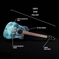 Lindo Fractal Apprentice 42C Akustikgitarre, Einsteiger,...