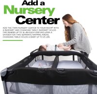 Joovy Room² Laufstall, tragbar, fast 3 m² Fläche, große Netzfenster, wasserdichte Matratze, leicht klappbar, für Babys/Kleinkinder