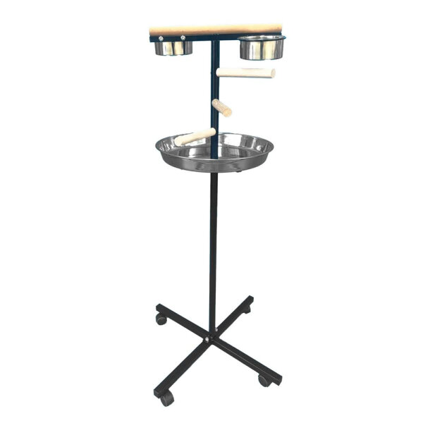 Zolia Bilbo Stand-Sitzstange für Papageien & große Sittiche, robust, rutschfest, leicht zu reinigen, vielseitig einsetzbar