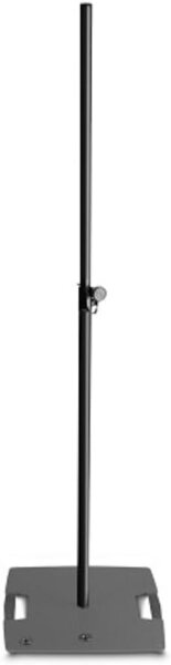 Gravity LS 431 C B Light & Speaker Stand, compact square steel base, eccentric mounting, black