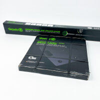 Gravity LS 431 C B Light & Speaker Stand, compact square steel base, eccentric mounting, black