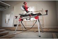 Milwaukee Arbeitstisch ausziehbar MSL 2000, mobiler Sägetisch, klappbar, höhenverstellbar, robust, für Baustellen